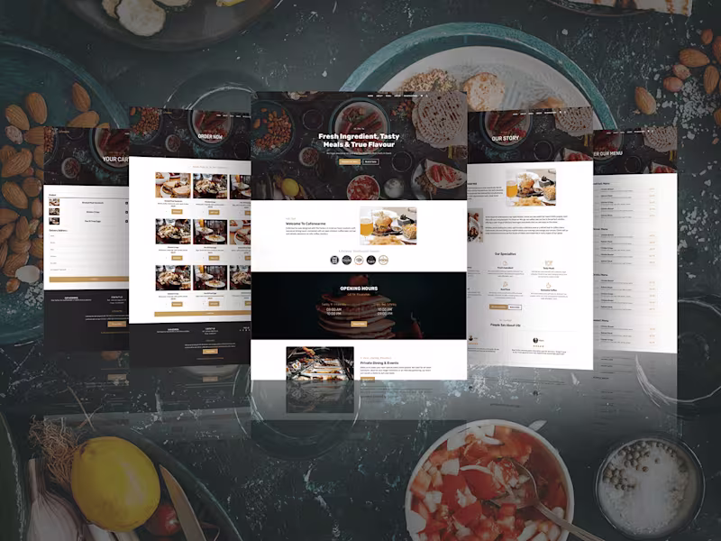 Cover image for Cafenearme full website :: Behance