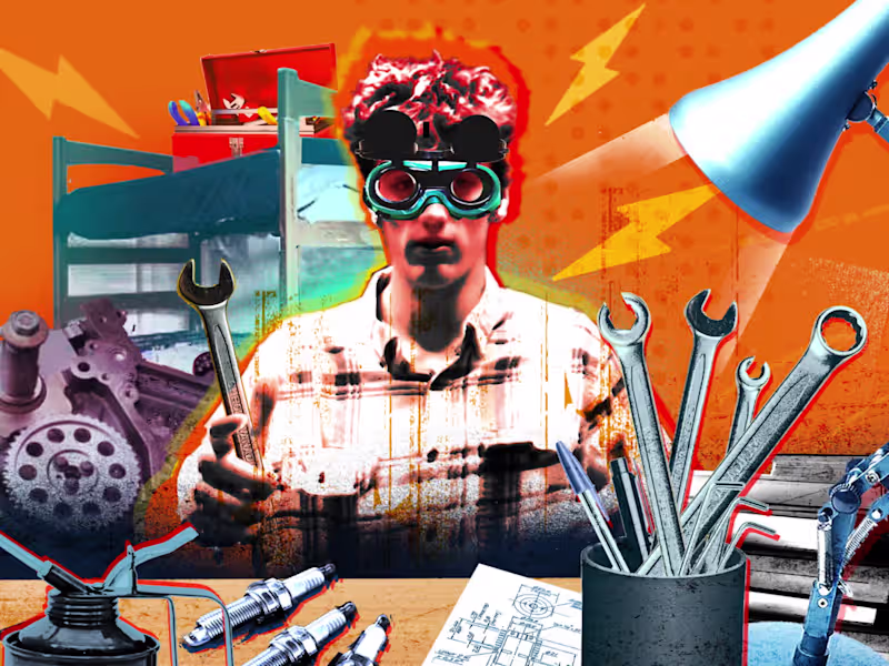 Cover image for The Dorm Room Mechanic Writes His Own Syllabus