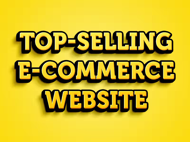 Cover image for Custom-Built E-Commerce Websites – Bespoke Design, Ready to Sell