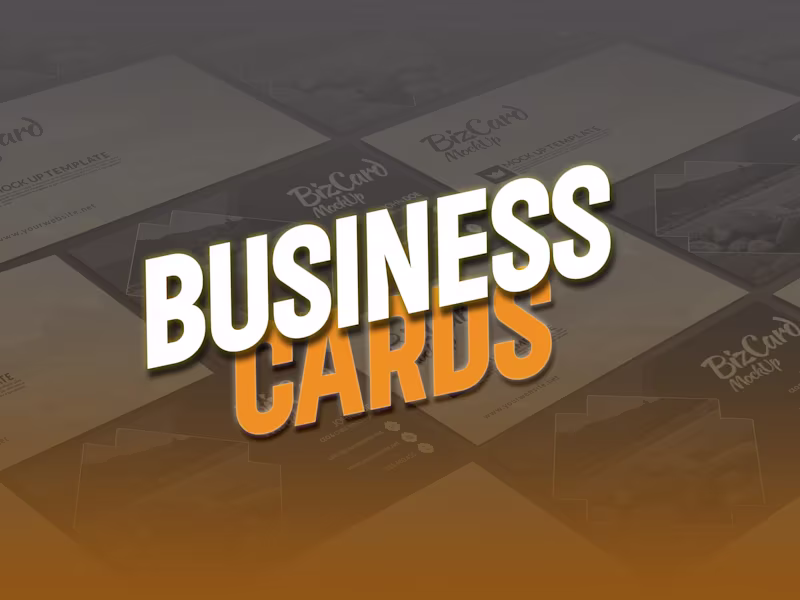 Cover image for Business card design 