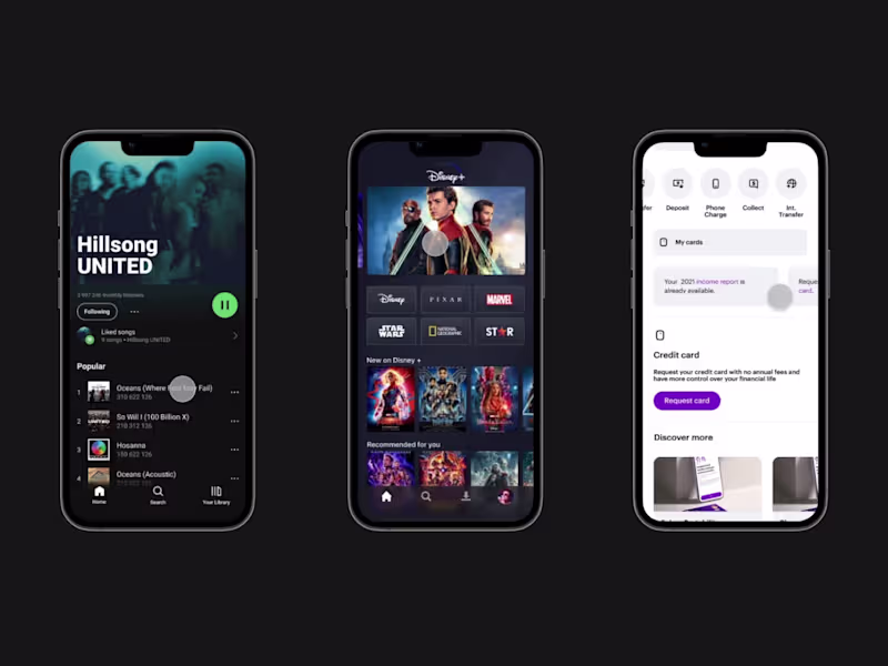 Cover image for UI Design / Interactions