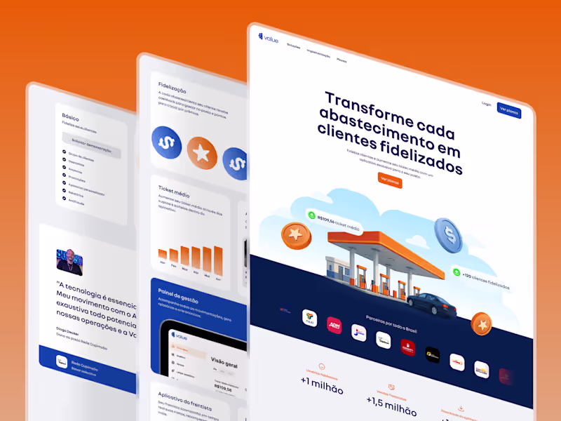 Cover image for Landing page design for a cashback company