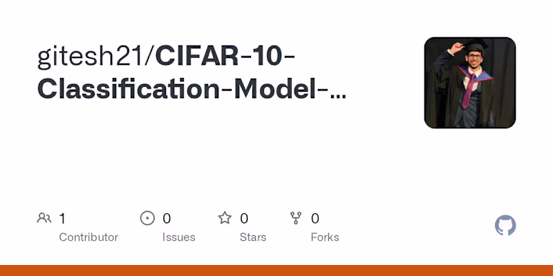 Cover image for CIFAR-10 Image Classification Model Development