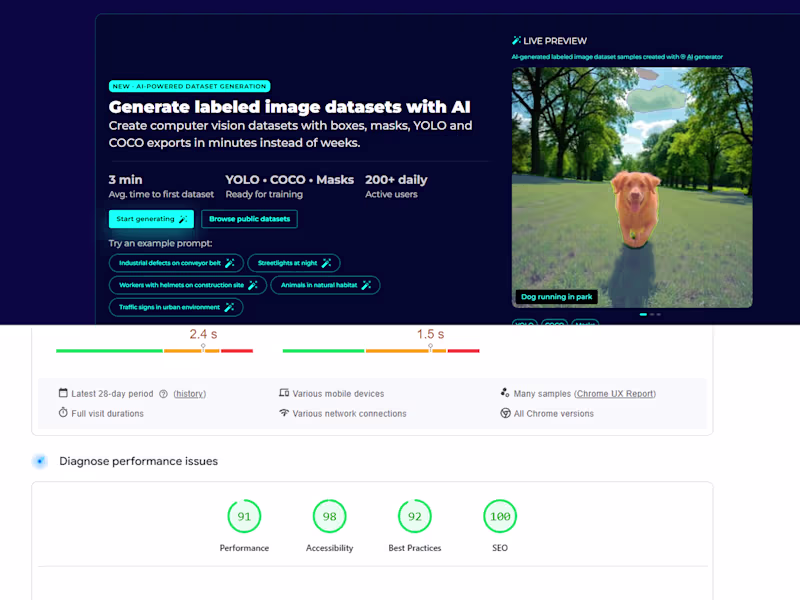 Cover image for Performance + Core Web Vitals