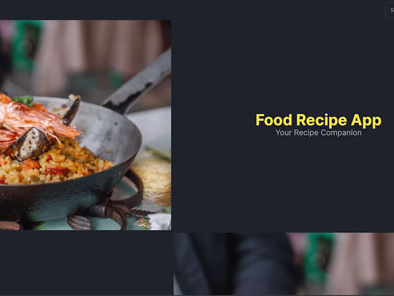 Cover image for On The Go - Food Recipe App