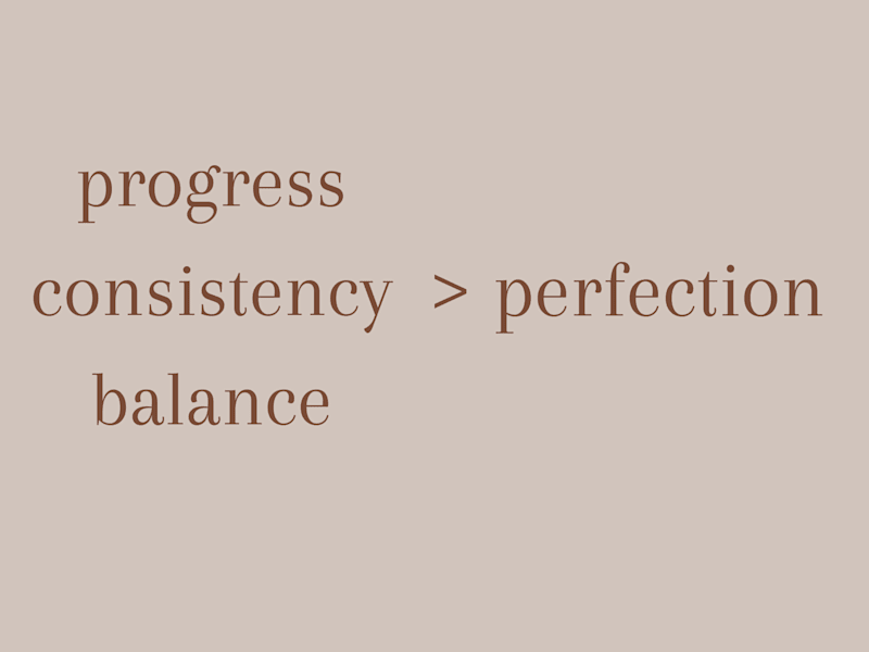 Cover image for Blog about balance and consistency over fast paced perfection