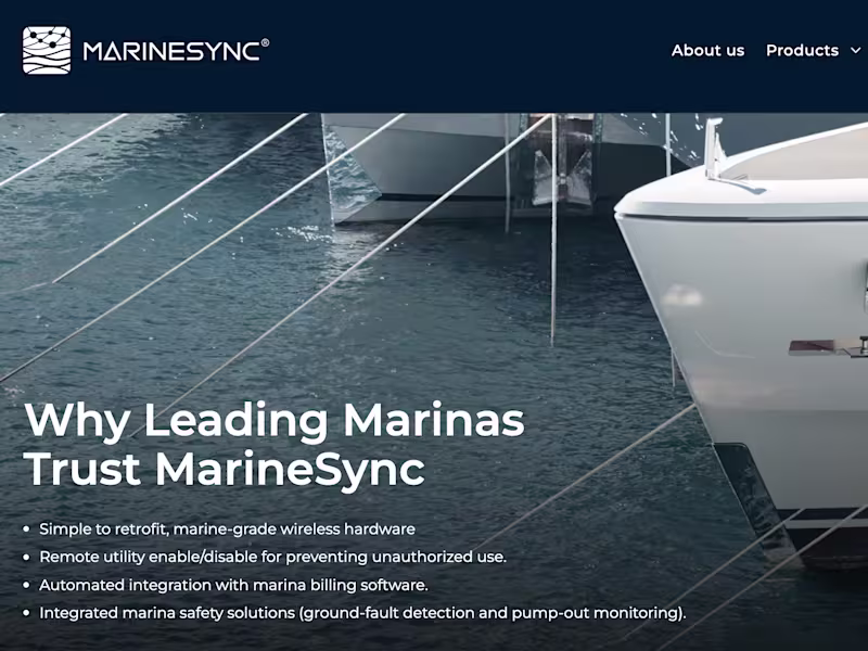 Cover image for MarineSync Website Redesign & Development