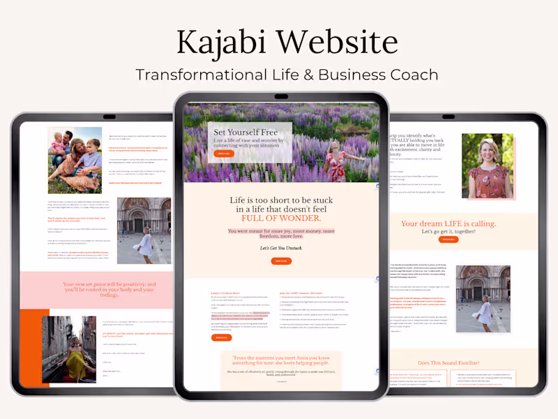 Cover image for Custom Kajabi Website Design