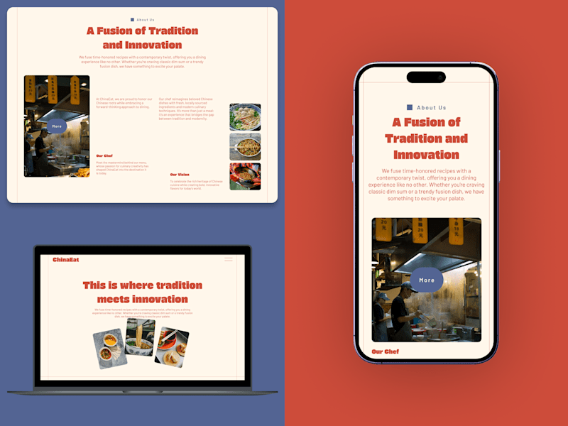 Cover image for Web Design for a Chinese restaurant