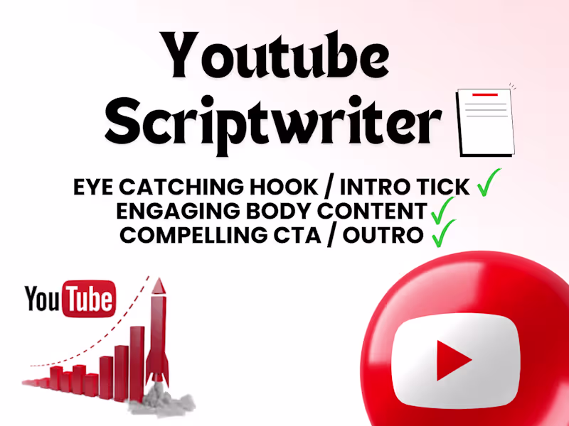Cover image for Get an IMPACTFUL Video Script written by EXPERT Scriptwriter
