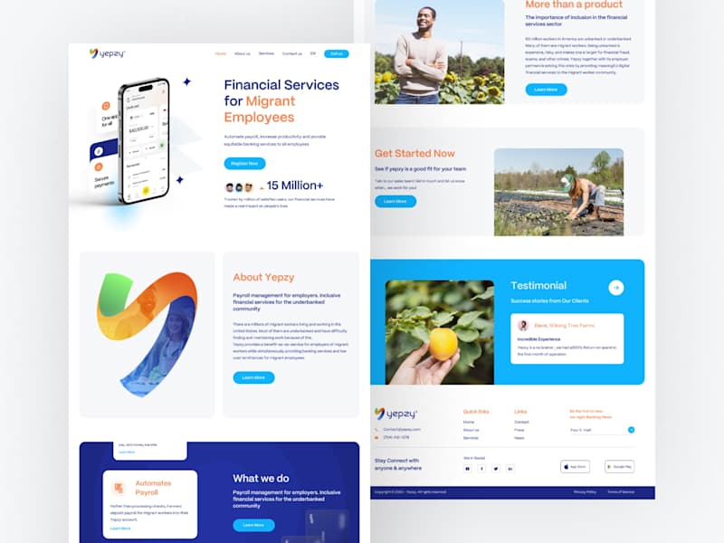 Cover image for Yepsy Landing Page Design