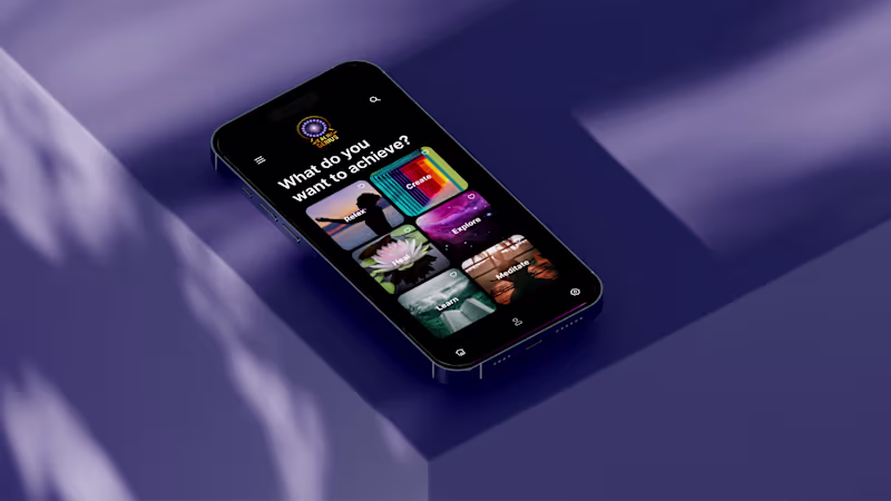 Cover image for Healing Genius Meditation App – UX/UI Design