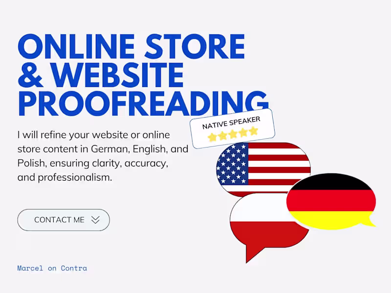 Cover image for Flawless Proofreading in Polish, English, and German