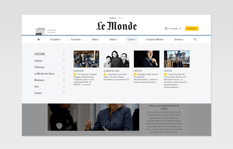 Cover image for Frontend revamp of France's most widely read daily newspaper
