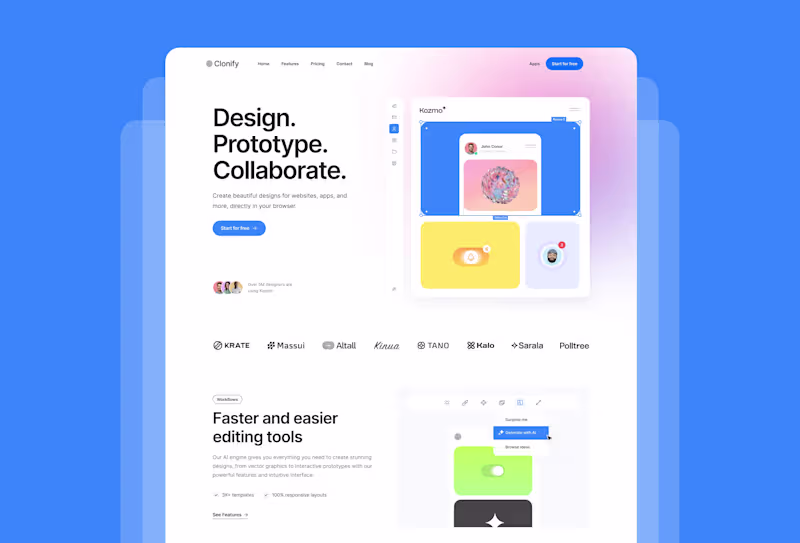 Cover image for Kozmo — Framer SAAS Website