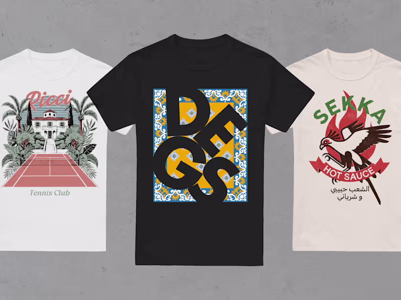 Cover image for Full-Colour T-Shirt or Apparel Illustration