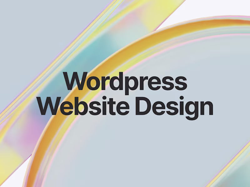 Cover image for design & redesign wordpress website using elementor pro