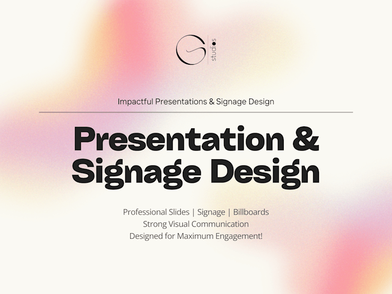 Cover image for Presentation & Signage Design