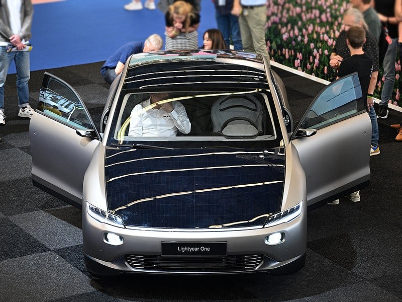 Cover image for Slapping on a solar panel on the roof of an EV doesn’t give it …