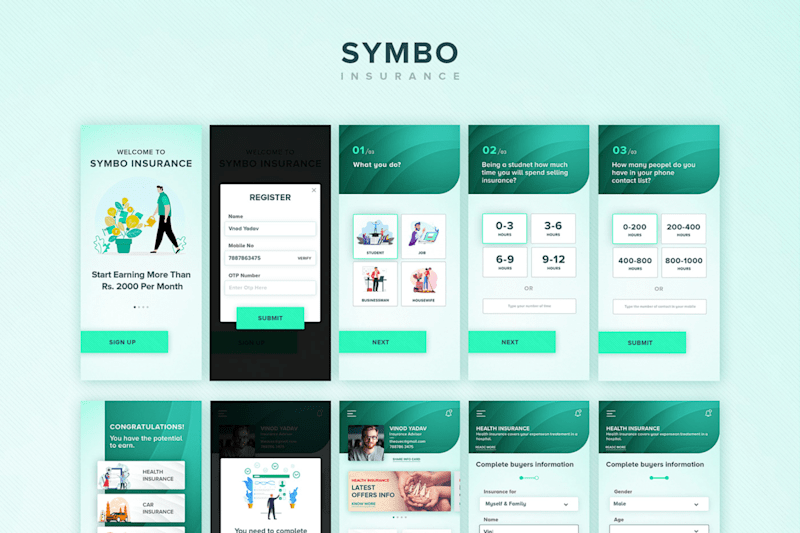 Cover image for Symbo Insurance Mobile App Deisgn