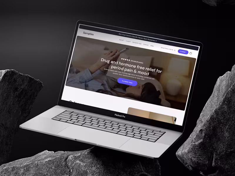 Cover image for Women's Health Website | Wearable Tech Product Page