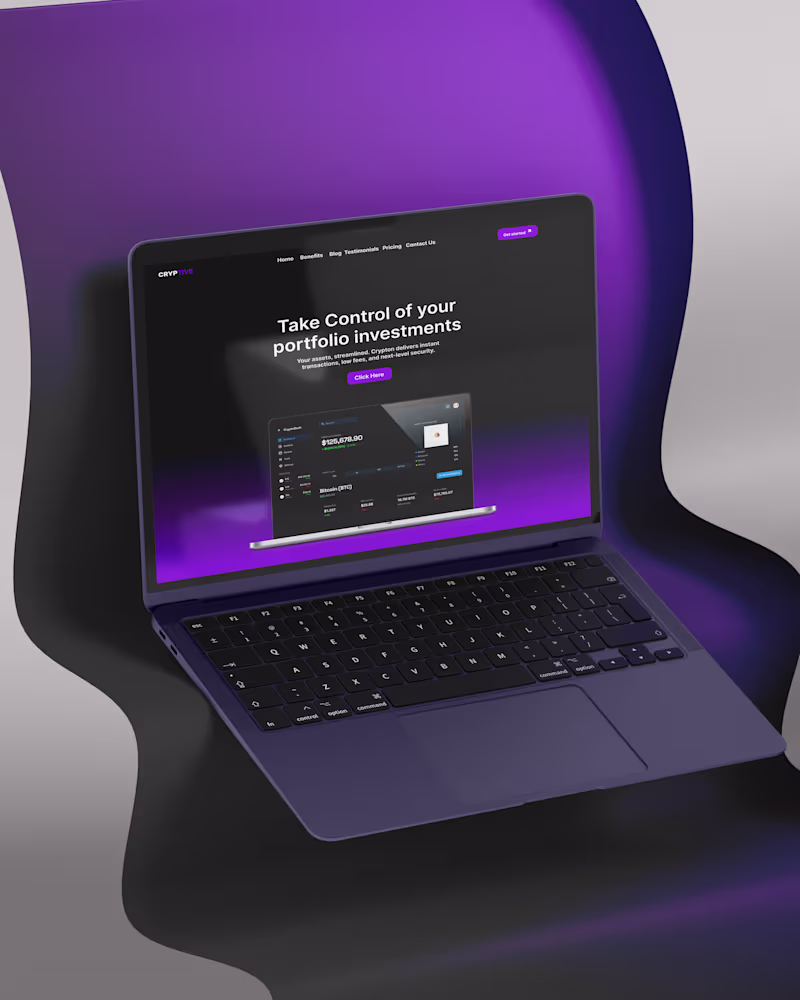 Cover image for UI/UX Design for Cryptive Crypto Platform