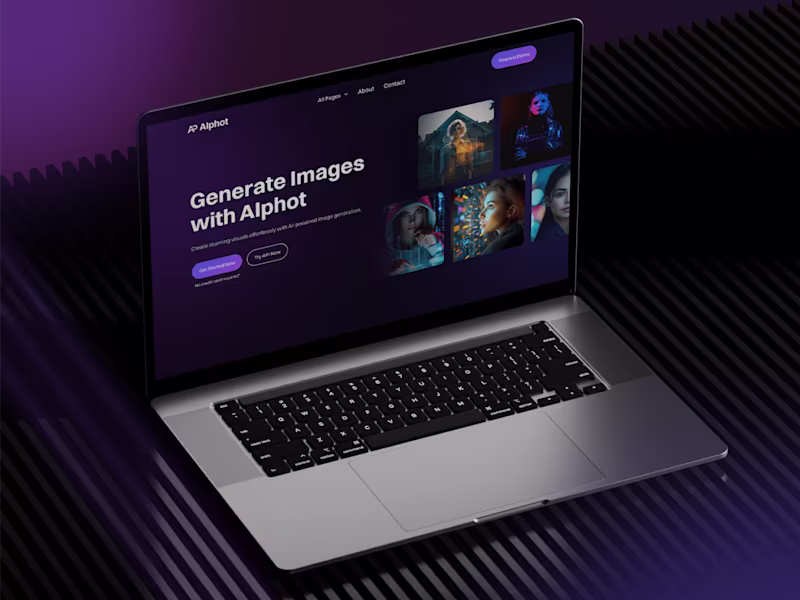 Cover image for AIphot — AI Image Generator Website Design & Framer Development