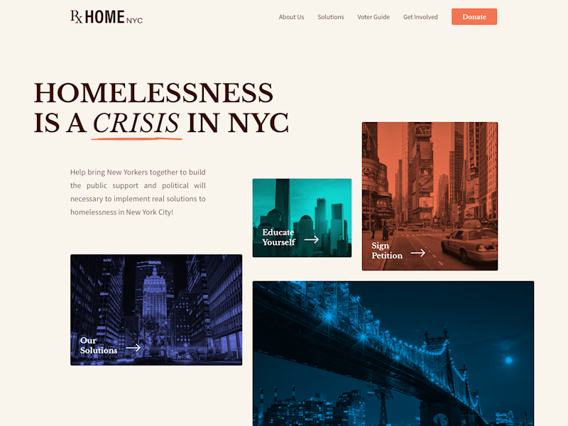 Cover image for New York City Homelessness Website