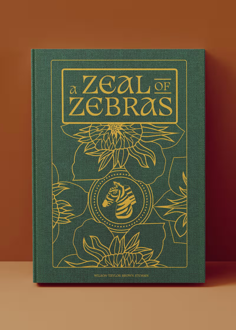 Cover image for A Zeal of Zebras - Custom Travelogue Book Design