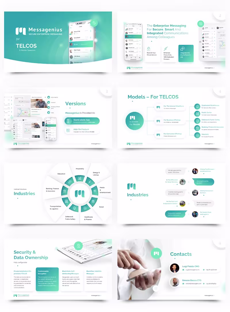 Cover image for Messagenius – Enterprise Product Presentation