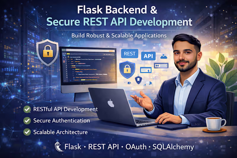 Cover image for Flask Backend & Secure REST API Development