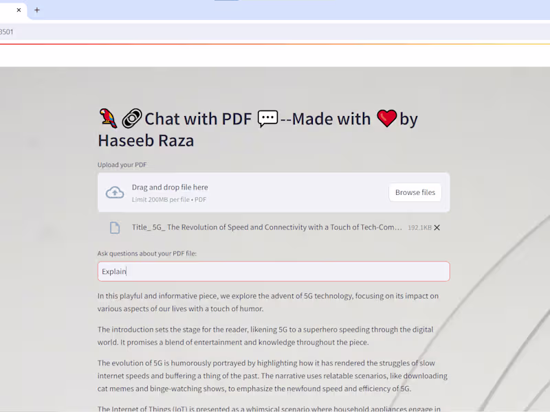 Cover image for PDF CHAT BOT