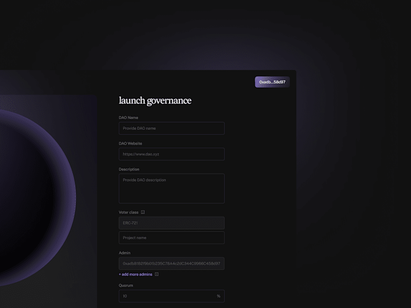 Cover image for protocol for DAO governance • web3