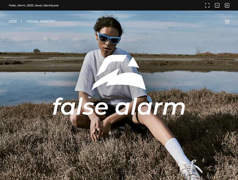 Cover image for False Alarm - Branding for a streetwear shop