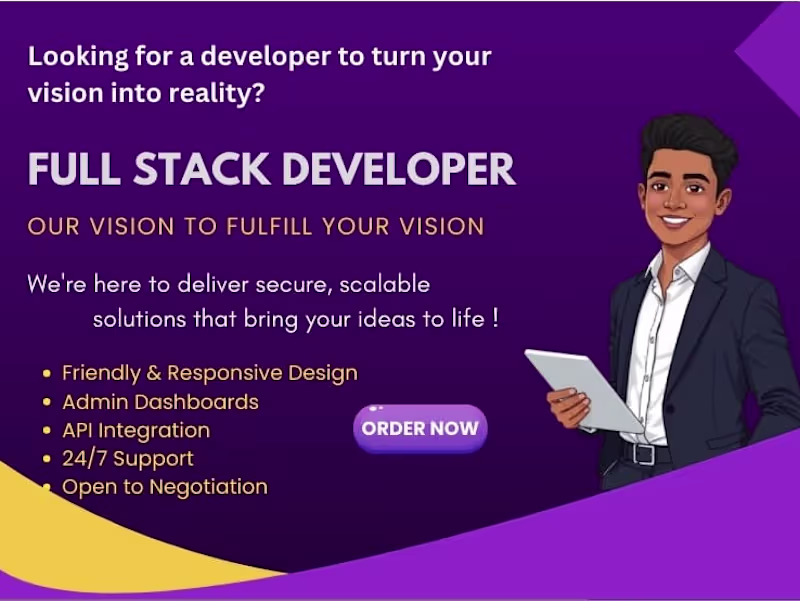 Cover image for Website development as Full Stack Web Developer
