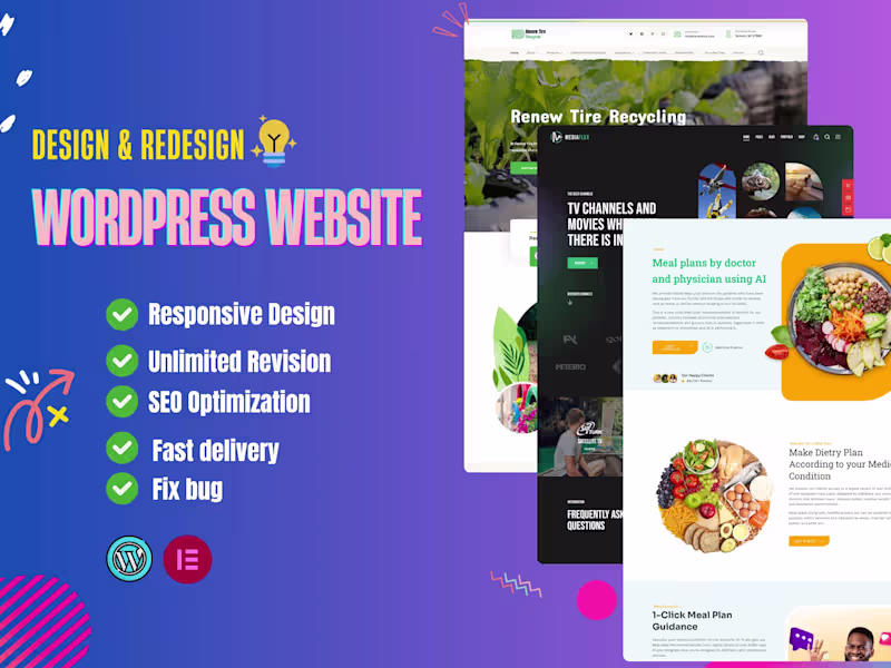 Cover image for Custom WordPress Websites: Stunning, Responsive, and Fast