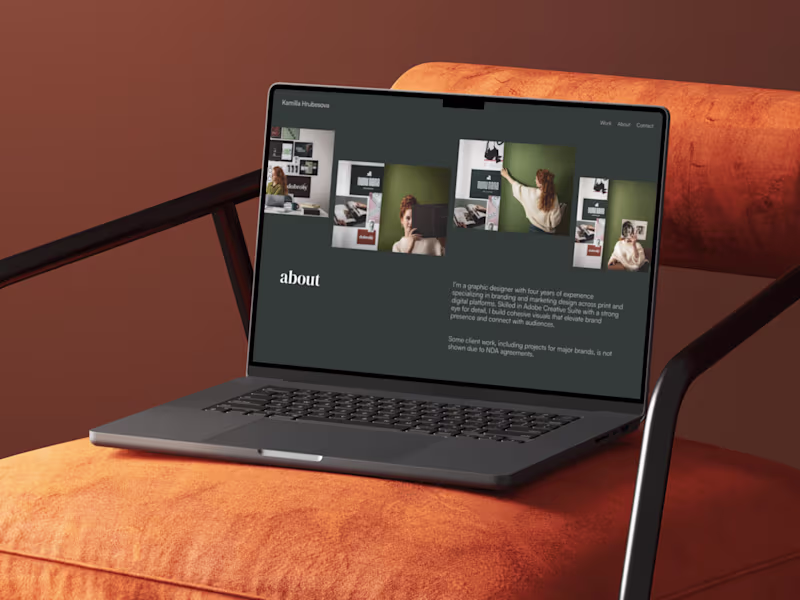 Cover image for Graphic Designer Portfolio Website (Built in Framer)