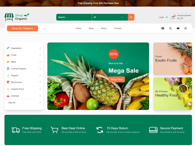 Cover image for Organic Shop