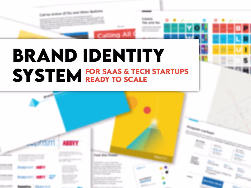 Cover image for Brand Identity Systems for SaaS and Tech Startups