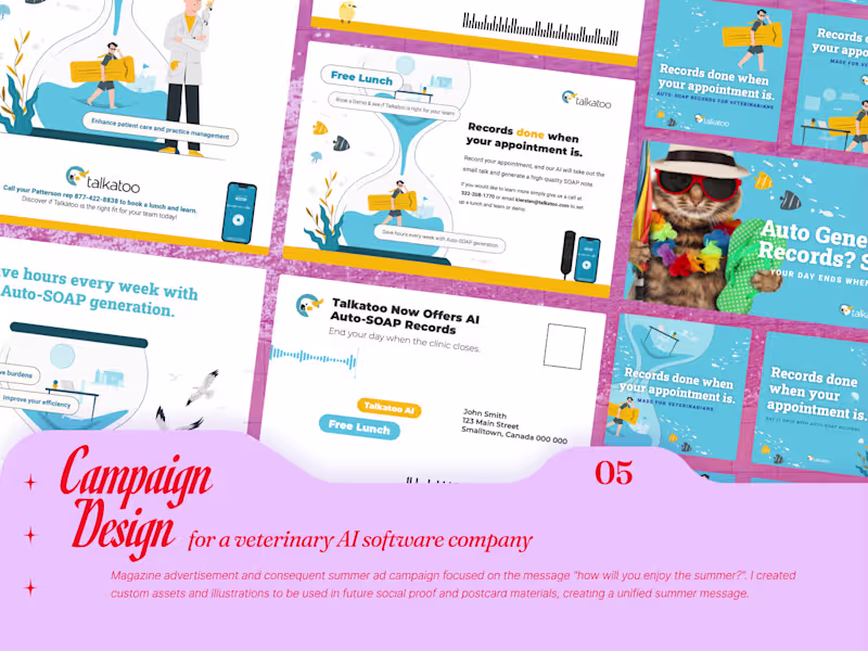 Cover image for Campaign Design for a Veterinary AI Software Company