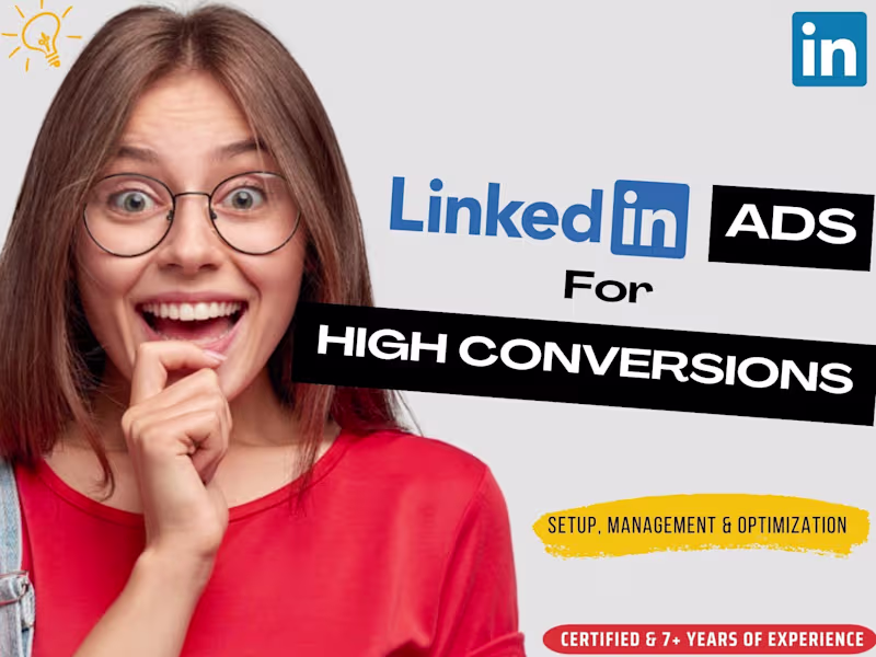 Cover image for Linkedin Ads Campaign-Linkedin Ads Management-Linkedin Marketing