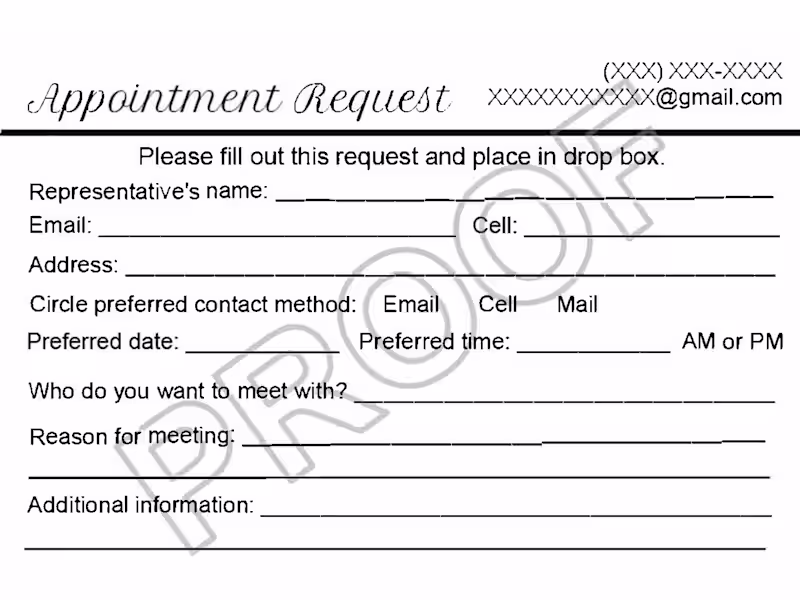 Cover image for Appointment Card