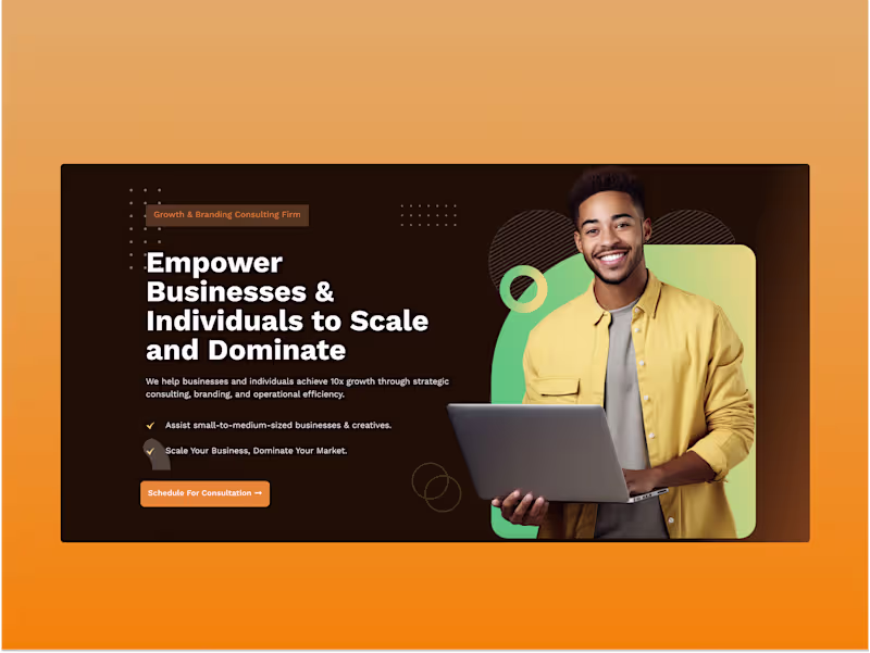 Cover image for Custom WordPress Website for Branding & Growth Consultancy
