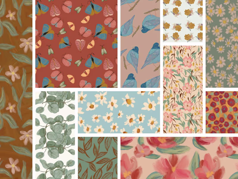 Cover image for Custom Surface Pattern Designs Collection