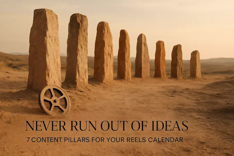Cover image for Never Run Out of Ideas: 7 Content Pillars for Your Reels Calendar