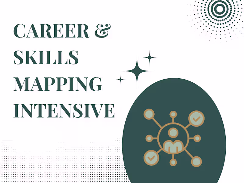 Cover image for Career & Skills Mapping Intensive