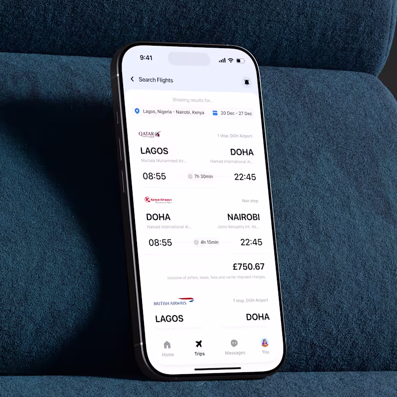 Cover image for Kahana Mobile App - Search Flights