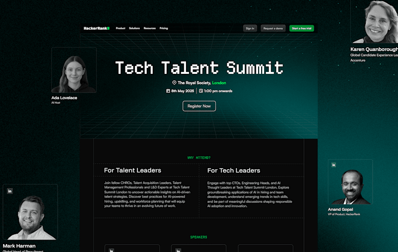 Cover image for HackerRank Tech Talent Summit 
