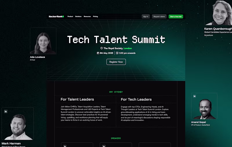 Cover image for HackerRank Tech Talent Summit 