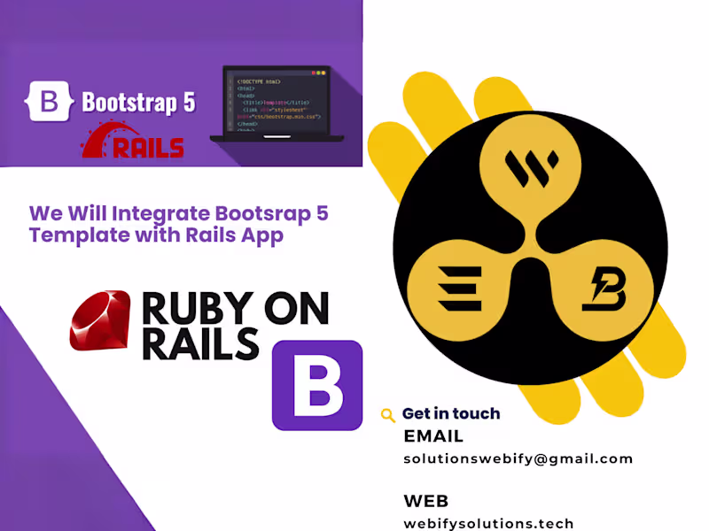 Cover image for Integrate responsive bootstrap template in Rails web Application
